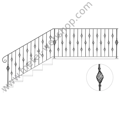 Kovácsoltvas korlát