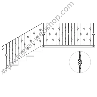 Kovácsoltvas korlát