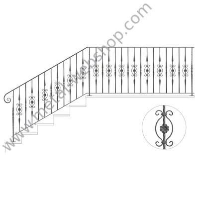Kovácsoltvas korlát