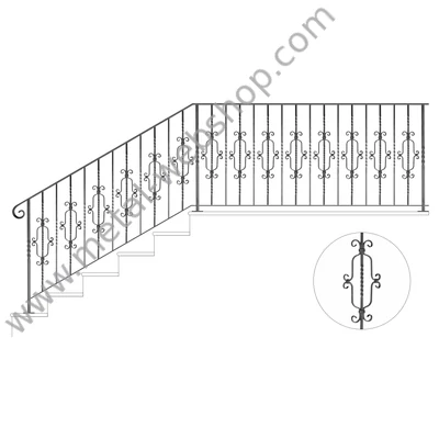 Kovácsoltvas korlát