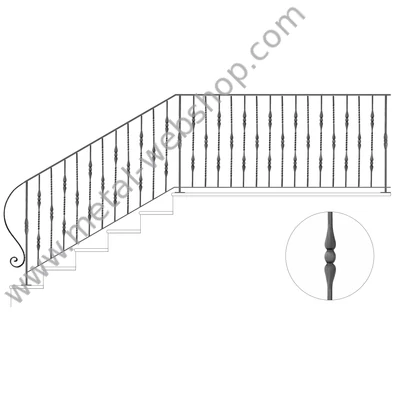 Kovácsoltvas korlát