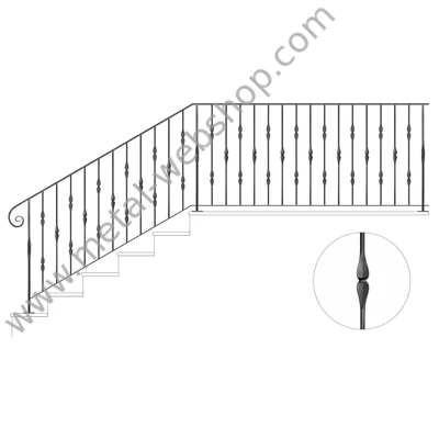 Kovácsoltvas korlát