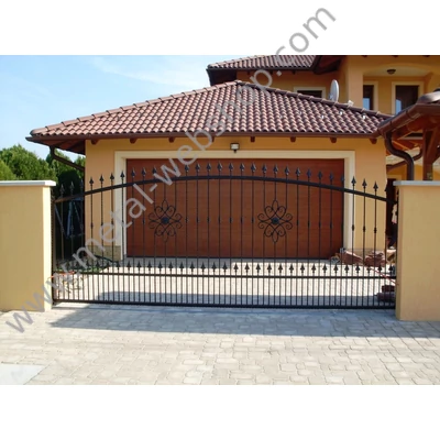 Klasszikus elem, szegecselt, élmángorolt, díszrozetta mindkét oldalon (016)