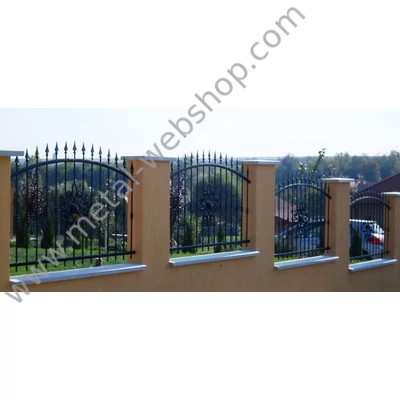 Klasszikus elem, szegecselt, élmángorolt, díszrozetta mindkét oldalon (016)