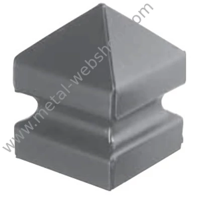 Dekoratív kupak zártszelvényre 120x120mm