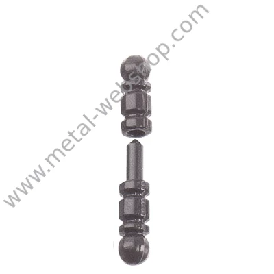 Kovácsolt diópánt, 29x130mm (069)