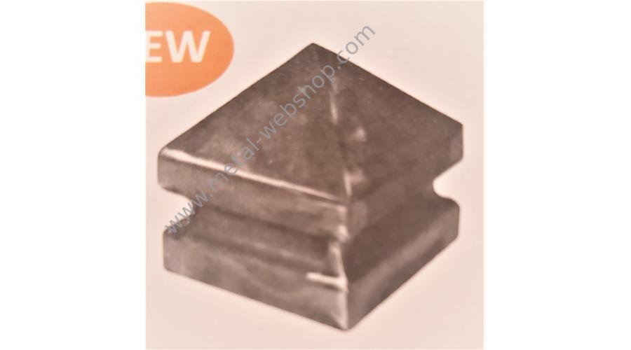 Square Tube Post Cap Decorative Different Sizes Wrought Iron